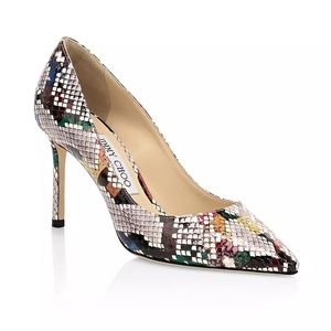 Jimmy Choo - Snakeskin Embossed Heels size 41.5